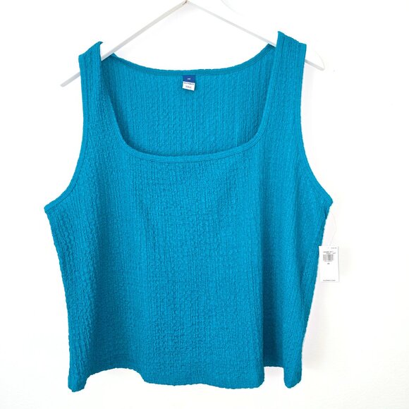 NWT Two Textured Tanks, Square Neck 2X, Old Navy - Picture 3 of 10